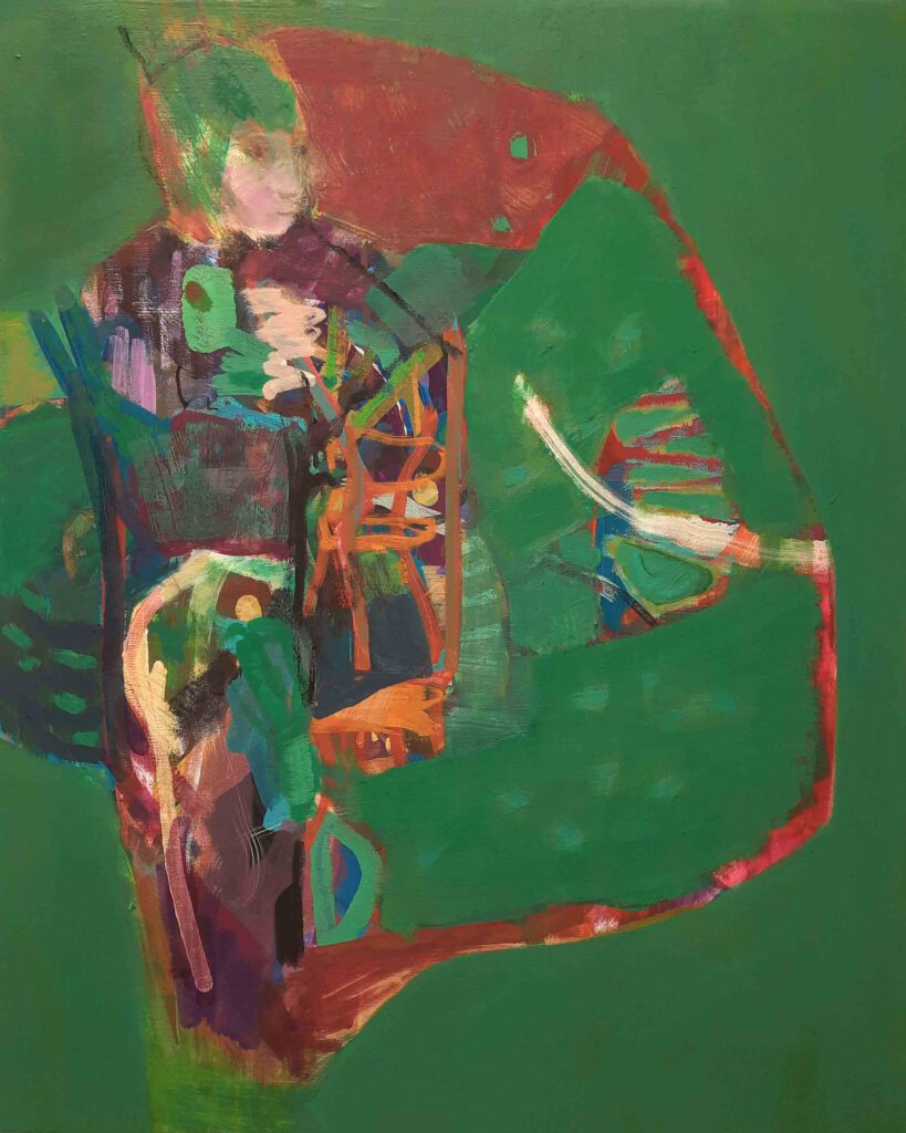 „Tilia“, Öl-Tempera auf Leinwand, 65 x 80 cm, 2023