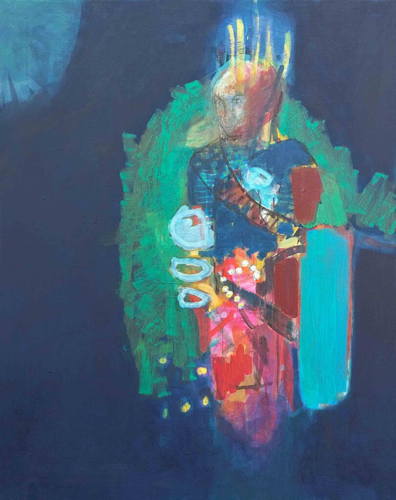 "Mondlicht", Öl-Tempera auf Leinwand, 120 x 95 cm, 2023